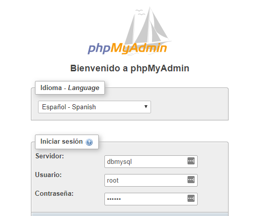 docker-phpmyadmin